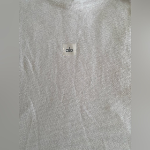 Alo Yoga Men’s Renown Sleeveless Hoodie Bone - Picture 5 of 10